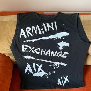 Men’s 100% cotton, A/X Armani Exchange sleeveless tshirt